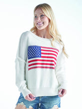 USA Sweater with Ivory Background Simply Southern