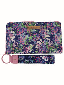 Simply Southern Large Wallet with Wrist Loop in Water Flower