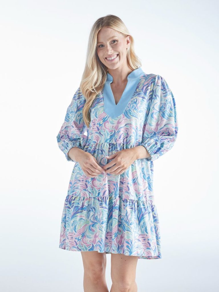 Contrast Watercolor Dress from Simply Southern