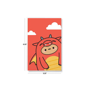 Smoko Tayto Dragon Layflat Journal Notebook