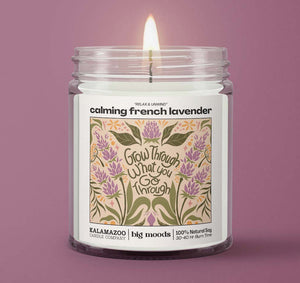 "Grow Through" Calming French Lavender - Luxury Soy Candle