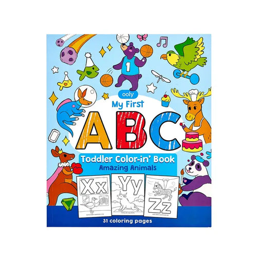 Abc: Amazing Animals Toddler Coloring Book