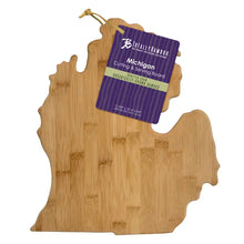 Michigan State-Shaped Bamboo Serving & Cutting Board