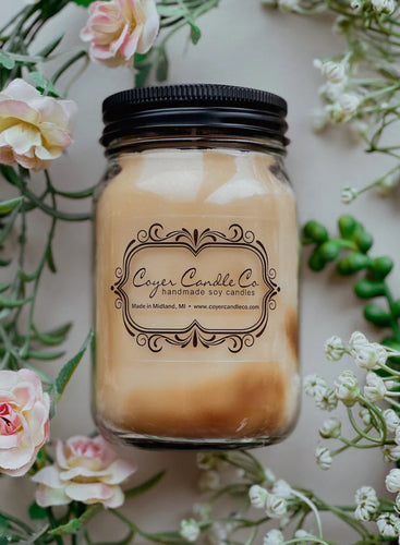 Fresh Brewed Coffee - 16oz Pint Mason Jar Candle