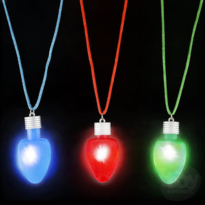 28" Light-Up Christmas Bulb Necklace