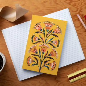 Golden Floral Classic Layflat Journal Notebook