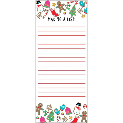 Christmas Cookies Holiday List Pad