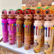 Capybara with Hat 10-COLOR Retractable Ball Pen