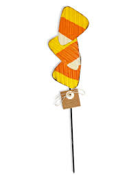 Candy Corn Halloween Stake