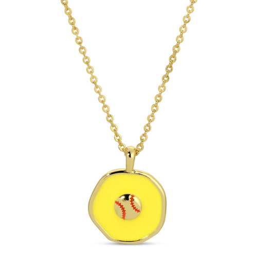 Homerun! Softball Pendant Necklace