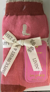 Simply Southern Pink Boot Sock