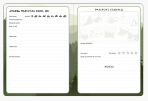 USA National Parks Journal and Passport Stamp Book