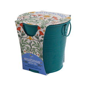 Painted Flower Grow Pail - Sunflower Grow Kit