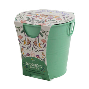 Lavender Grow Kit Painted Flower Grow Pail