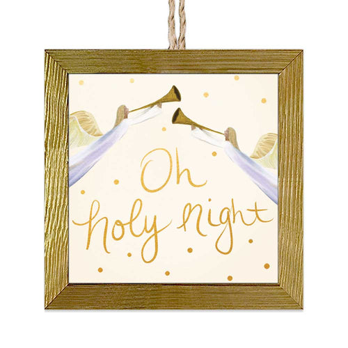 Holy Angels Wooden Framed Ornament