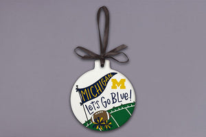 University of Michigan Stone Ornament