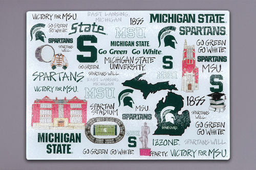 Michigan State Tempered Glass Board