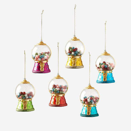 Gumball Machine Glass Ornament