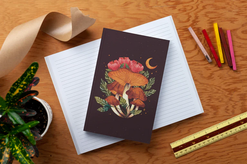 Midnight Mushroom Classic Layflat Notebook