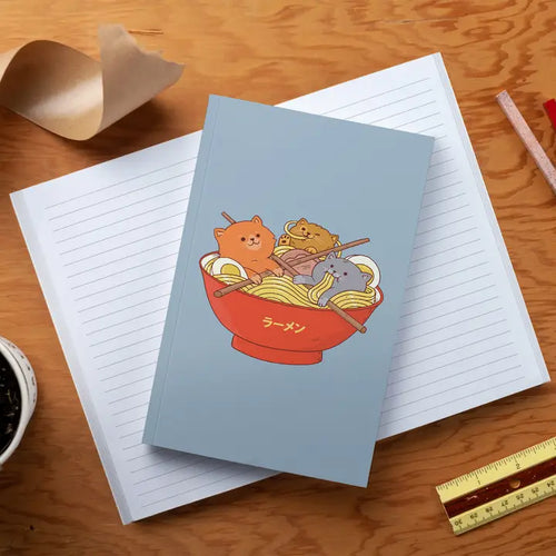 Ramen and Cats Classic Layflat Journal Notebook