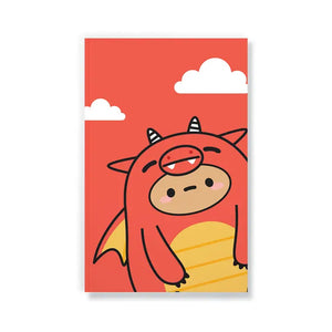 Smoko Tayto Dragon Layflat Journal Notebook