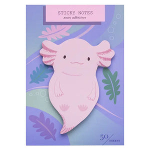 Axolotl Die Cut Sticky Notes