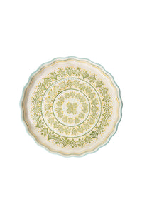 Green Retro Quiche Dish