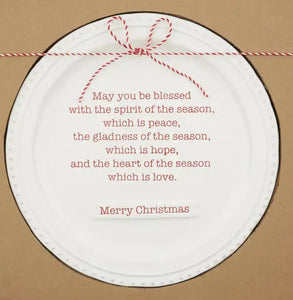 Christmas Blessing Platter