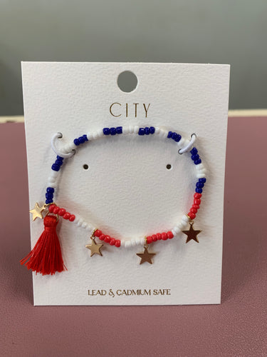 Red White and Blue Bracelet