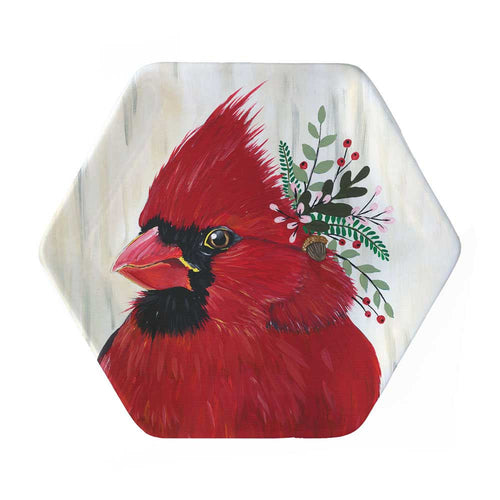 Flora and Fauna: Merry Cardinal Decorative Dish